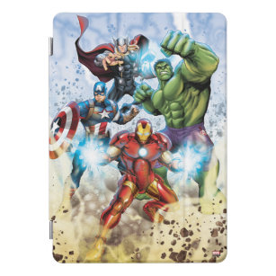 Per Apple iPad Mini 1 2 3 4 5 Incredible Hulk Iron Man Marvel Smart Case Cover 
