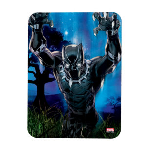 Avengers Classics   Black Panther In Tall Grass Magnet