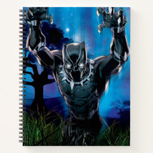 Avengers Classics   Black Panther In Tall Grass Notebook