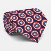 Avengers Classics | Captain America Brushed Shield Tie (Rolled)