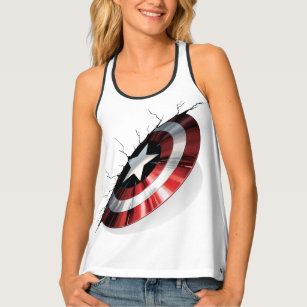 Avengers Classics | Captain America Shield Struck Singlet