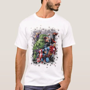 Avengers Classics   Spooky Spider Group Graphic T-Shirt
