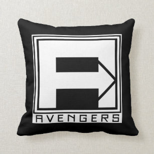 Avengers   Square Blocked Avengers Logo Cushion