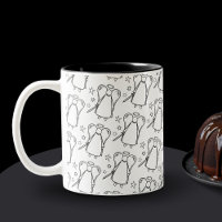 Avenging Angel White And Black Pattern