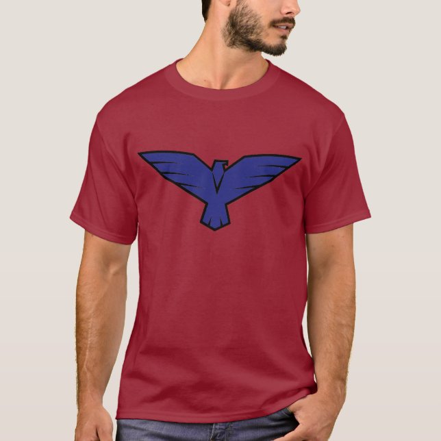 Avenging Hawk Emblem  T-Shirt (Front)