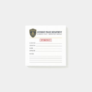 Avenholt Police Department Evidence Notes