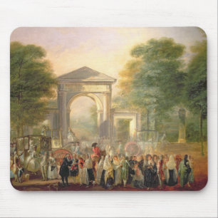 Avenue before the Botanical Gardens in Madrid, 178 Mouse Pad