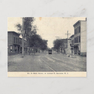 Avenue D, Bayonne, NJ 1911 Vintage Postcard
