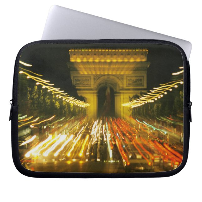Avenue des Champs-Elysees, Arch of Triumph, Laptop Sleeve (Front)