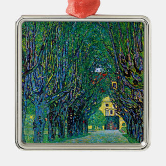 Avenue in Schloss Kammer Park by Gustav Klimt Metal Ornament