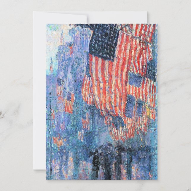 Avenue in the Rain by Frederick Childe Hassam (Front)