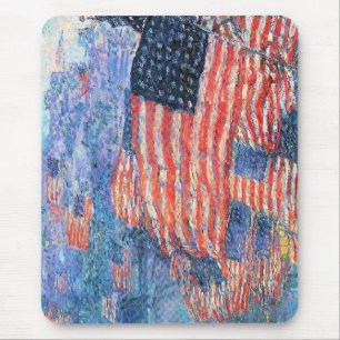 Avenue in the Rain by Frederick Childe Hassam Mouse Pad