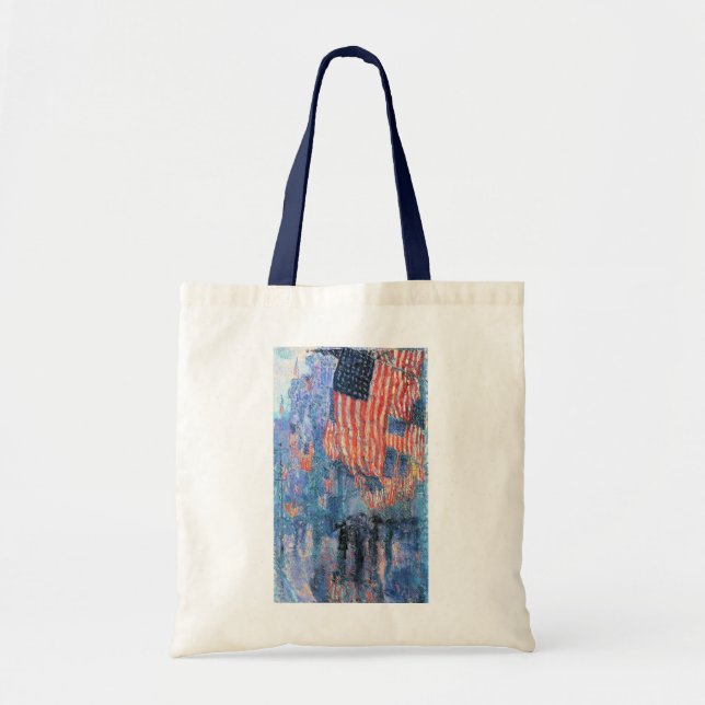 Avenue in the Rain by Frederick Childe Hassam Tote Bag (Front)