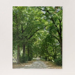 Avenue of plane trees jigsaw puzzle