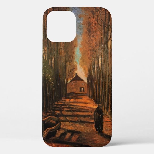 Avenue of Poplars in Autumn by Vincent van Gogh Case-Mate iPhone Case (Back)