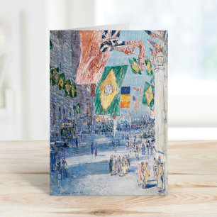 Avenue of the Allies Childe Hassam Card