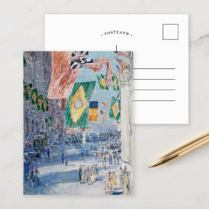 Avenue of the Allies   Childe Hassam Postcard