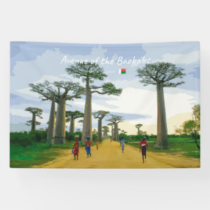 Avenue of the Baobabs, Madagascar - Landscape Banner
