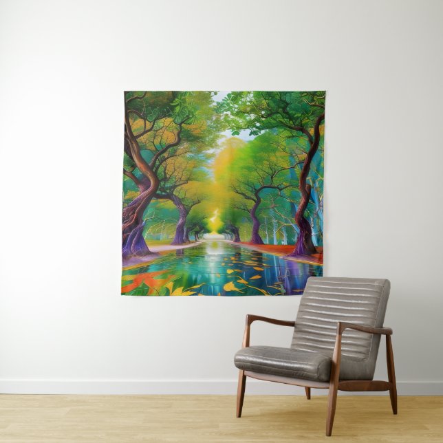 Avenue of Trees autumn leaves  Tapestry (In Situ)
