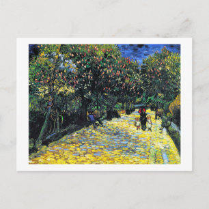 Avenue with Flowering Chestnut Trees at Arles Postcard