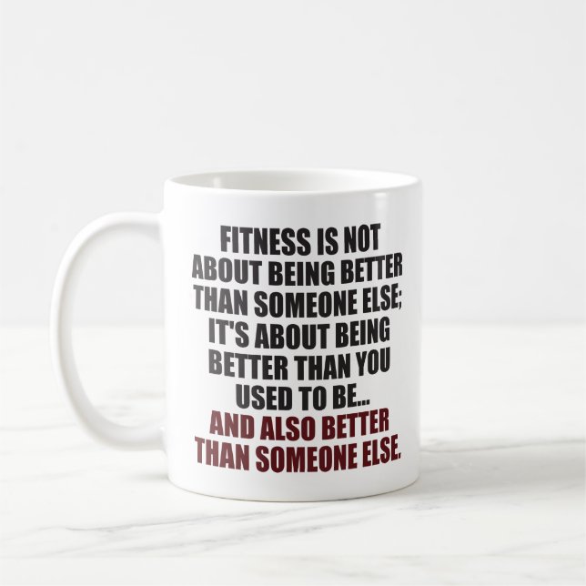 AVERAGE - Bodybuilding Workout Motivational Coffee Mug (Left)