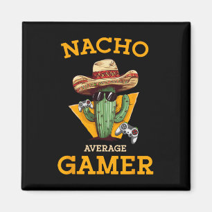 Average Gamer Video Game Player Funny Mexican Gami Magnet