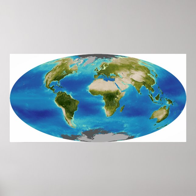 Average plant growth of the Earth Poster (Front)