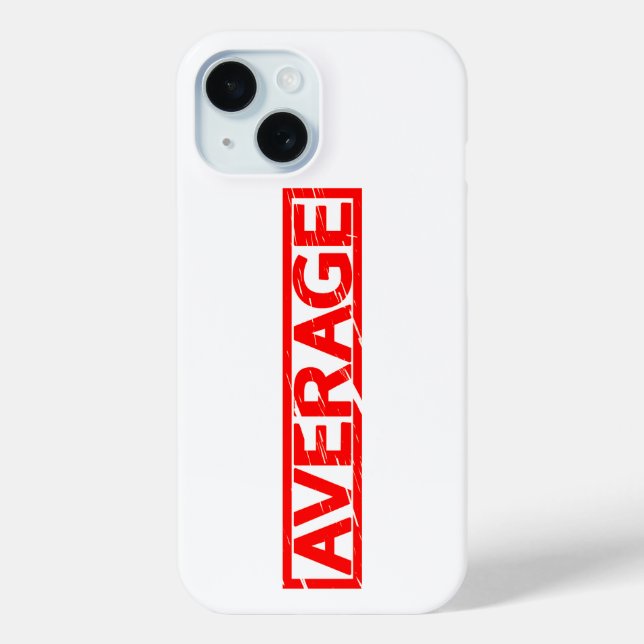 Average Stamp Case-Mate iPhone Case (Back)