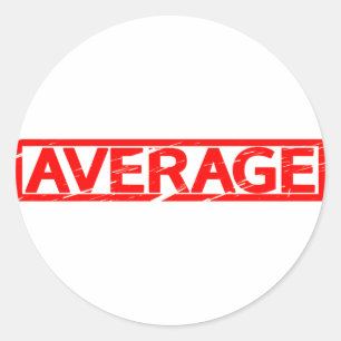 Average Stamp Classic Round Sticker