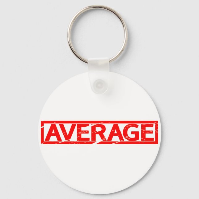 Average Stamp Key Ring (Front)