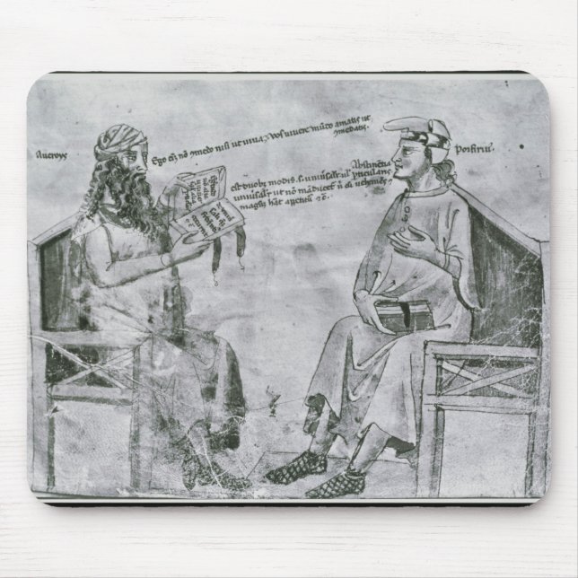 Averroes  in Conversation with Porphyry Mouse Pad (Front)