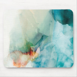 Aversion - Blue Watercolor Mouse Pad
