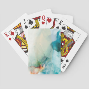 Aversion - Blue Watercolor Playing Cards