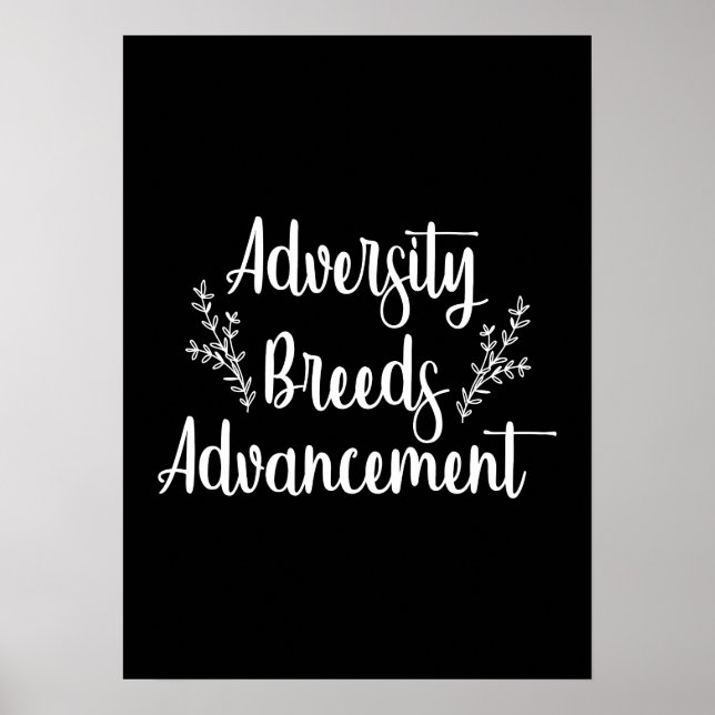 Aversity - Gym Hustle Success Motivational Poster (Front)