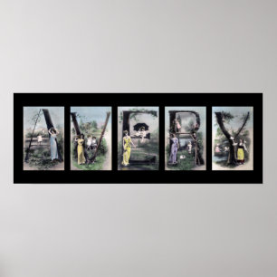 AVERY Alphabet Letter Name Art Poster