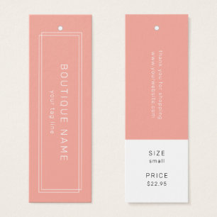 AVERY Blush Hang Tags Clothing Label Price Tag