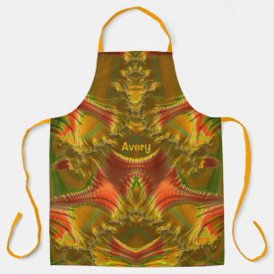 AVERY ~ CHRISTMAS ~ Red Green Gold ~ Apron