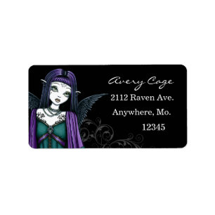 "Avery" Gothic Angel Labels