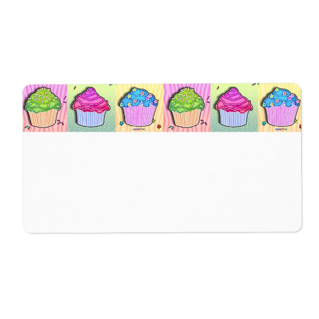 AVERY LABELS - Pop Art CUPCAKES (Front)