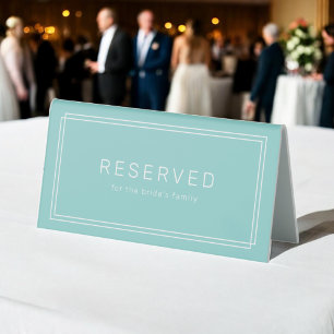 AVERY Minimalist Mint Green Frame Wedding Reserved