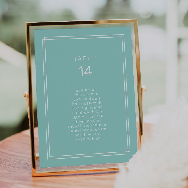 AVERY Mint Green Wedding Seating Chart Cards (AVERY Mint Green Wedding Seating Chart Cards)