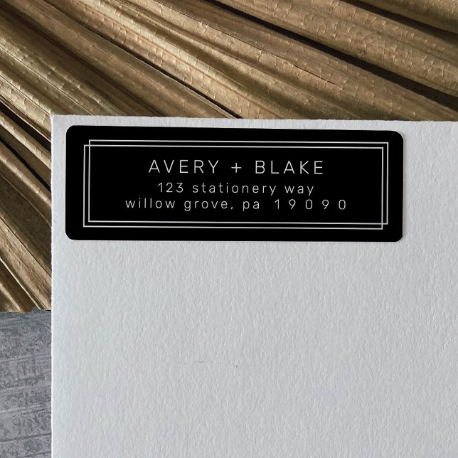 AVERY Modern Black Return Address Labels (AVERY Modern Black Return Address Labels)