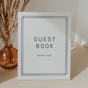 AVERY Modern Minimalist Wedding Guest Book Sign