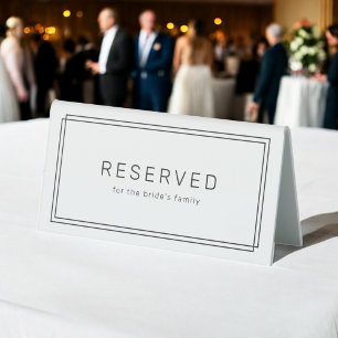 AVERY Modern Minimalist Wedding Reserved