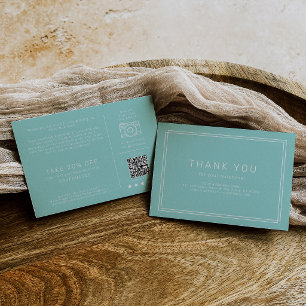 AVERY Modern Mint Green Business Thank You Order Enclosure Card