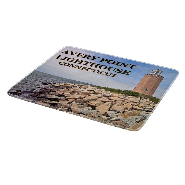 Avery Point Lighthouse, Connecticut Cutting Board (Corner)