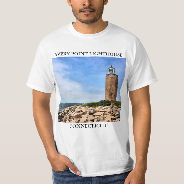 Avery Point Lighthouse, Connecticut T-Shirt (Front)