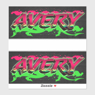 Avery Vorname Name Graffiti Aufkleber Sticker