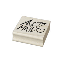 "Avett Mail" Scott rubber stamp