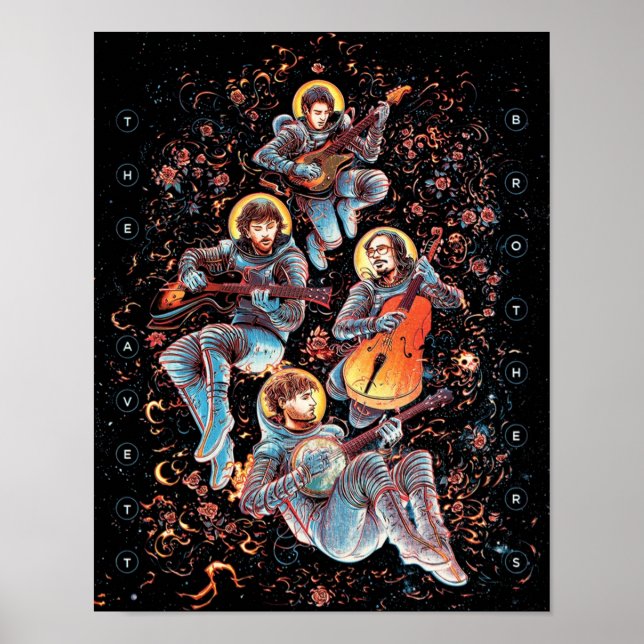 avett tour cartoon brothers 2020 mnctv poster (Front)